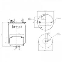 Pneumatinės pakabos pagalvė FEBI BILSTEIN 101358