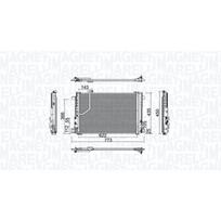 Oro kondicionieriaus kondensatorius MAGNETI MARELLI 350203755000