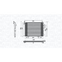 Oro kondicionieriaus kondensatorius MAGNETI MARELLI 350203790000