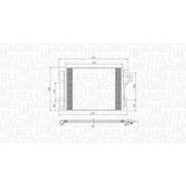 Oro kondicionieriaus kondensatorius MAGNETI MARELLI 350203802000