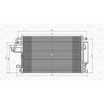 Oro kondicionieriaus kondensatorius MAGNETI MARELLI 350203843000