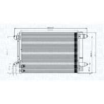 Oro kondicionieriaus kondensatorius MAGNETI MARELLI 350203845000