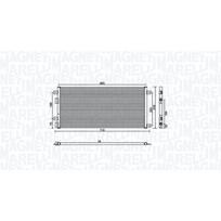 Oro kondicionieriaus kondensatorius MAGNETI MARELLI 350203887000