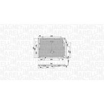 Oro kondicionieriaus kondensatorius MAGNETI MARELLI 350203945000
