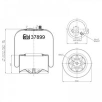 Pneumatinės pakabos pagalvė FEBI BILSTEIN 37899