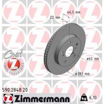 Stabdžių diskas ZIMMERMANN 590.2848.20