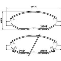 Diskinių stabdžių kaladėlių komplektas HELLA 8DB 355 014-371