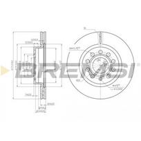 Stabdžių diskas BREMSI CD7223V