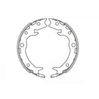 Būgninių stabdžių kaladėlių komplektas KAVO PARTS KBS-2908