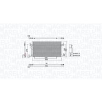 Oro kondicionieriaus kondensatorius MAGNETI MARELLI 350203965000