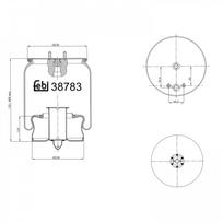 Pneumatinės pakabos pagalvė FEBI BILSTEIN 38783