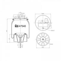 Pneumatinės pakabos pagalvė FEBI BILSTEIN 47540