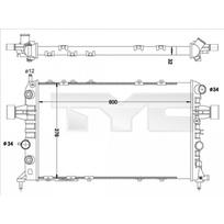 Variklio aušinimo radiatorius TYC 725-0040-R