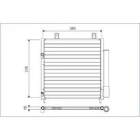 Oro kondicionieriaus kondensatorius VALEO 822600