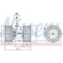 Salono ventiliatorius NISSENS 87640