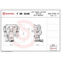 Stabdžių suportas BREMBO F BR 024B