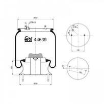 Pneumatinės pakabos pagalvė FEBI BILSTEIN 44639