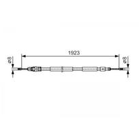 Trosas, stovėjimo stabdys BOSCH 1 987 482 117