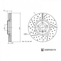 Stabdžių diskas BLUE PRINT ADBP430174