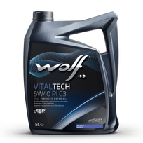 Variklio alyva WOLF VITALTECH 5W40 PI C3 5L