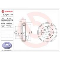Stabdžių būgnas BREMBO 14.F041.10