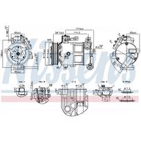 Oro kondicionieriaus kompresorius NISSENS 891186