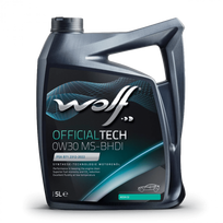 Variklio alyva WOLF OFFICIALTECH 0W30 MS-BHDI 5L