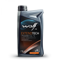 Transmisinė alyva WOLF EXTENDTECH 75W80 GL 5 1L