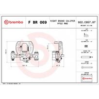 Stabdžių suportas BREMBO F BR 069