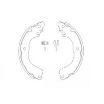 Būgninių stabdžių kaladėlių komplektas KAVO PARTS KBS-7416