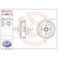 Stabdžių būgnas BREMBO 14.E966.10