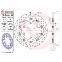 Stabdžių diskas BREMBO 78B40894