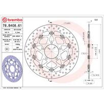 Stabdžių diskas BREMBO 78B40861