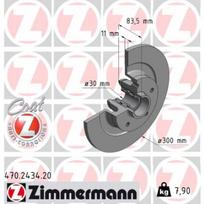 Stabdžių diskas ZIMMERMANN 470.2434.20