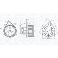 Salono ventiliatorius MAGNETI MARELLI 069412206010