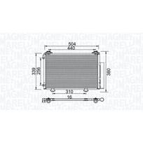 Oro kondicionieriaus kondensatorius MAGNETI MARELLI 350203736000