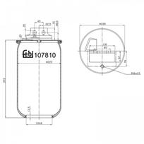Pneumatinės pakabos pagalvė FEBI BILSTEIN 107810