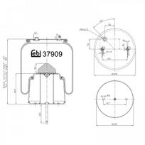 Pneumatinės pakabos pagalvė FEBI BILSTEIN 37909