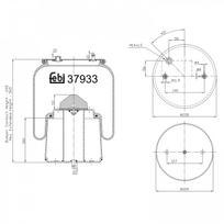 Pneumatinės pakabos pagalvė FEBI BILSTEIN 37933