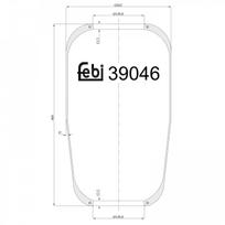 Pneumatinės pakabos pagalvė FEBI BILSTEIN 39046