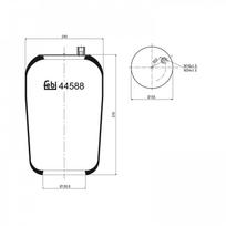 Pneumatinės pakabos pagalvė FEBI BILSTEIN 44588