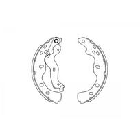 Būgninių stabdžių kaladėlių komplektas KAVO PARTS KBS-8914