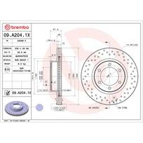 Stabdžių diskas BREMBO 09.A204.1X