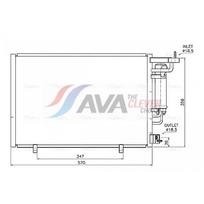 Oro kondicionieriaus kondensatorius AVA Clever Choice FD5707D