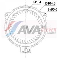 Salono ventiliatorius AVA Clever Choice TO8811