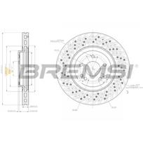 Stabdžių diskas BREMSI CD7582V