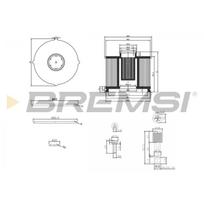 Kuro filtras BREMSI FE0040