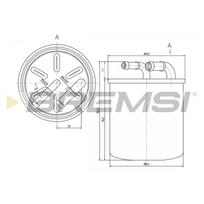 Kuro filtras BREMSI FE0059