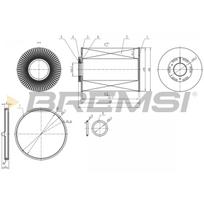 Kuro filtras BREMSI FE0344