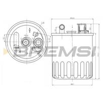 Kuro filtras BREMSI FE0368